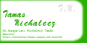 tamas michalecz business card